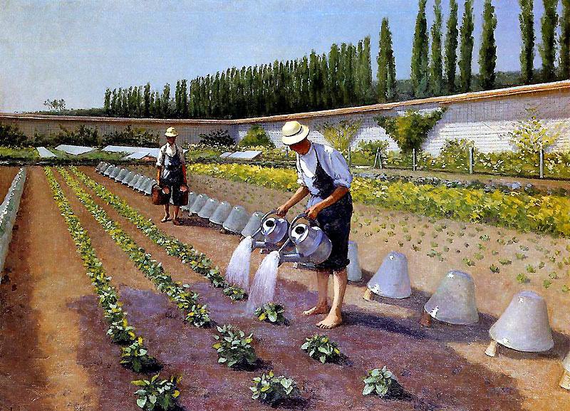 AlBlaineau's tweet photo. Encore un incroyable tableau de Caillebotte (les Jardiniers, 1875-1877) https://t.co/aOYwjQmR3O