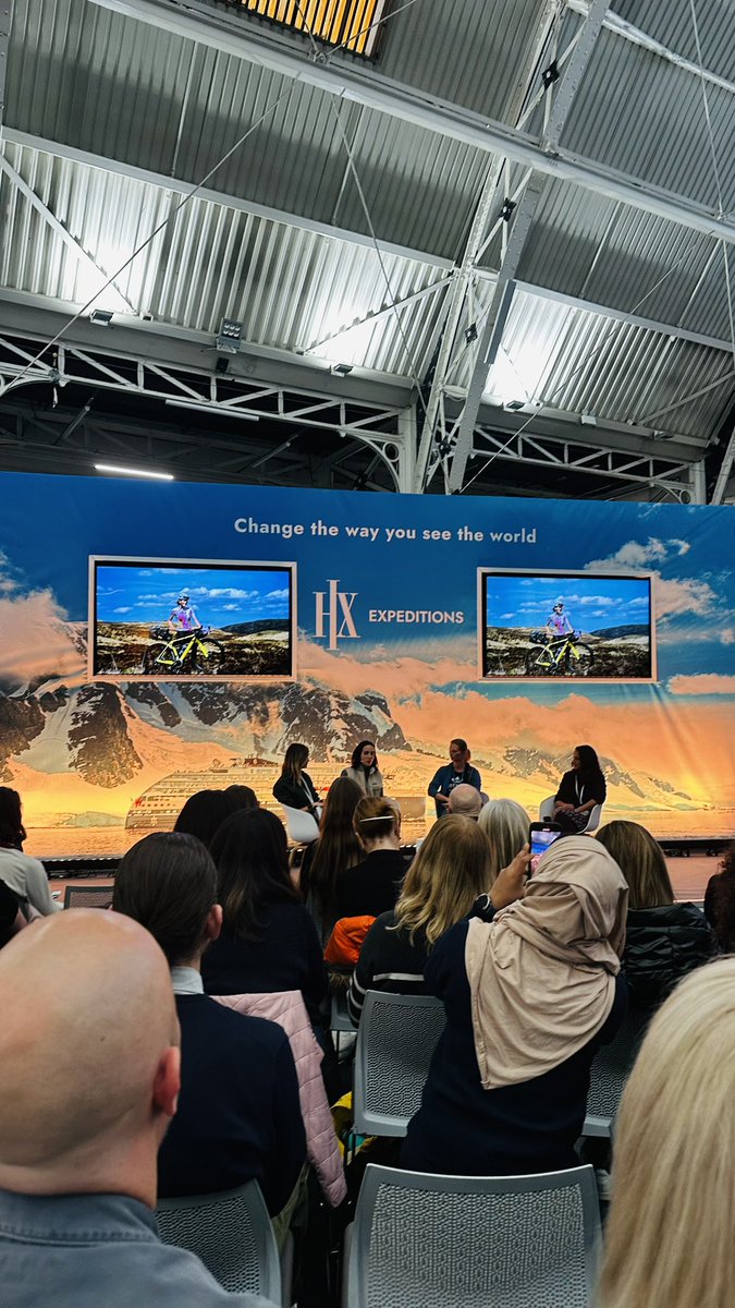 viktorhuszag's tweet photo. Here at HX Travel Theatre listening to inspiring travel talks! 🗺️✈️🛫#adventuretravelshow #travel #adventuretravel #traveling https://t.co/BqTGtJ7dC1