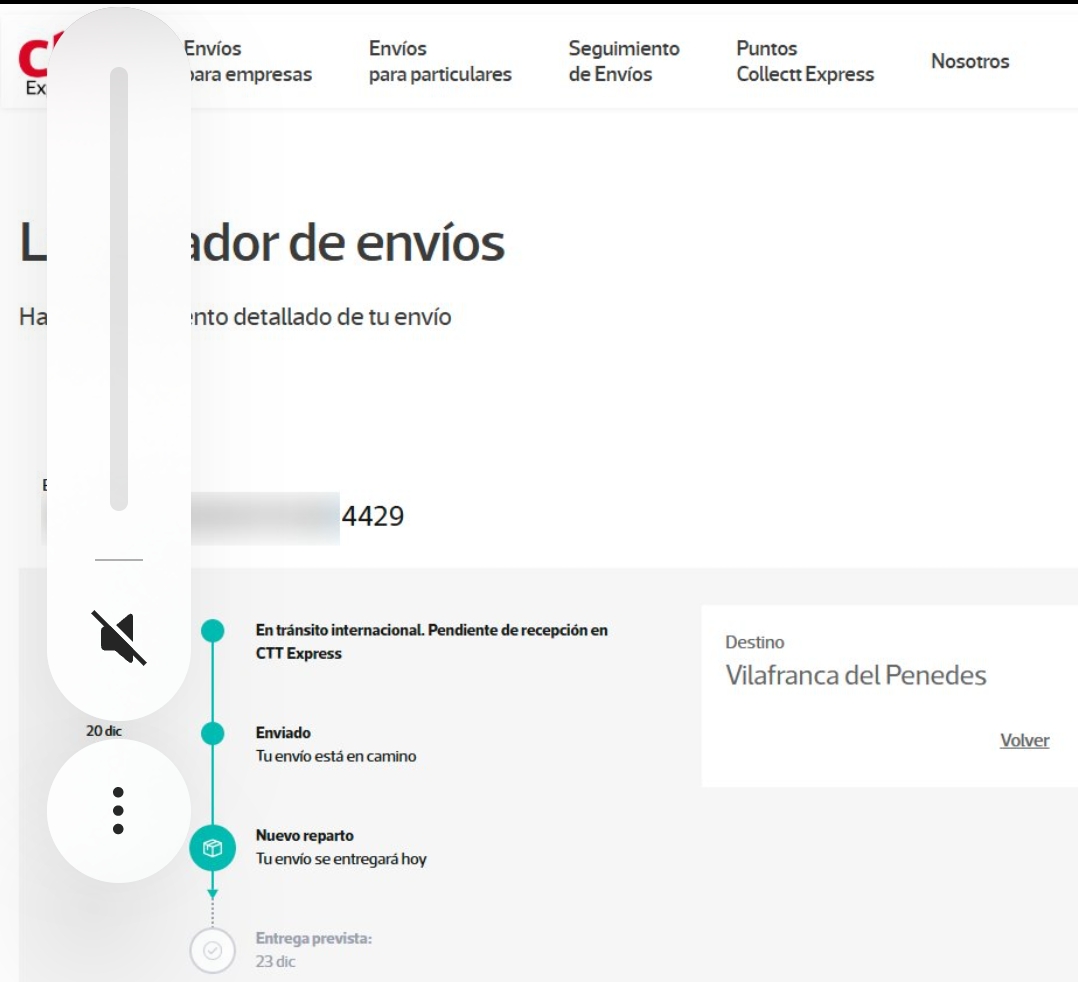 Hola 
<a href="/CttExpressATC/">CTTExpress_Responde</a>
 <a href="/CTTExpressES/">CTT Express</a>
 , tengo un envío en reparto desde el 23 de diciembre, ¿qué podemos hacer? Cada día llamo al 916 60 22 00 y me dicen que me lo entregarán hoy...
#cttexpress