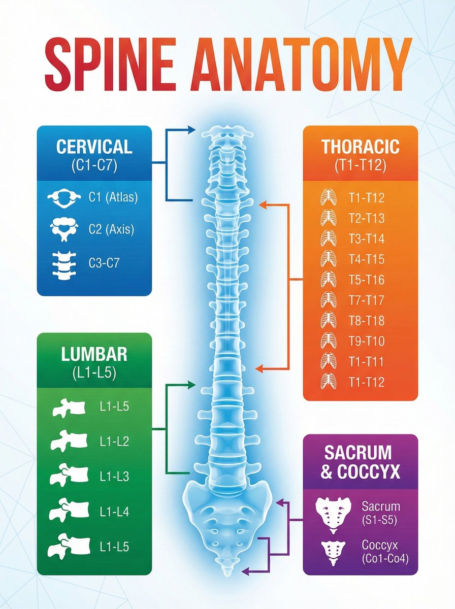 cooltechtipz's tweet image. Spine anatomy