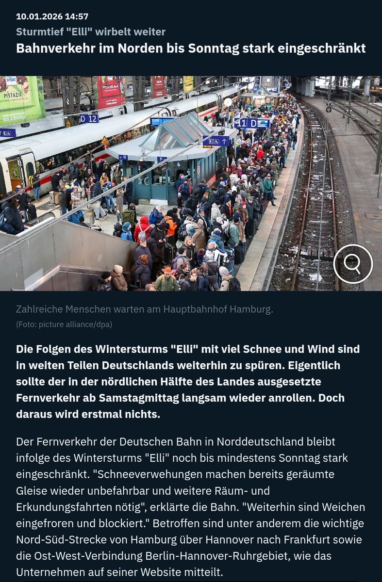 Ich frage mich, wie es die Menschen in Grönland, Alaska am Nordpol, geschafft haben Züge und Zugstrecken laufen zu lassen um sicher von A nach B zu kommen! In Deutschland kommt einmal im Winter ein bisschen Schnee, und alles kackt ab!
#winter #afd #antifamusweg #deutschlandzuerst
