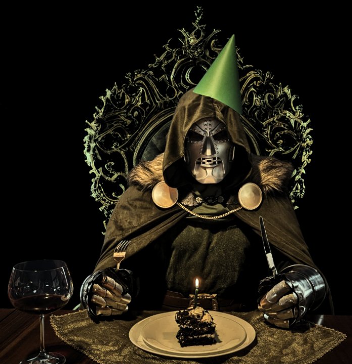 It is once again the grandest day of all, the day the greatest man to ever walk this earth arrived on it, my day of birth. Another glorious year gone by, made ever so better by you, my subjects. Be sure to take part in the parade in my honor in the streets of Doomstadt.