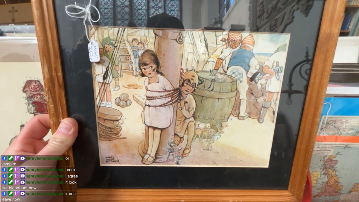 itsollyvee's tweet photo. Every thrift shop needs to stock a wide selection of creepy AF pictures to haunt your dreams! #irlstream #twitch #smallstreamer https://t.co/uhClnJOtlT