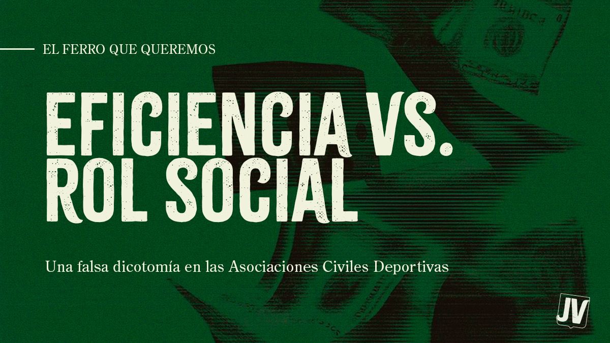 ¿Un club, por su rol social, debe ser necesariamente ineficiente? ¿La eficiencia es exclusiva del sector privado? Les dejamos un documento con nuestro análisis y visión sobre este debate histórico en los clubes argentinos y clave para el futuro de Ferro🇳🇬

bit.ly/4suXdAt