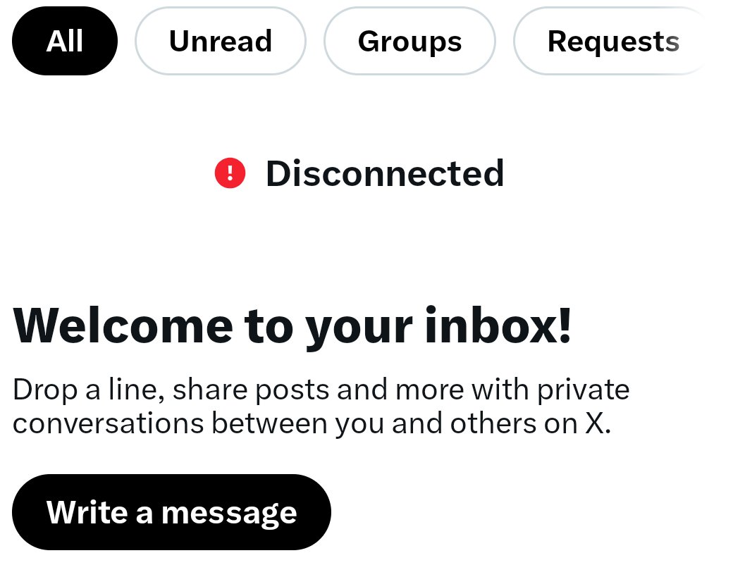 To all my current commission client, my dm is not working since yesterday for some reason

I can see the messages through notification but i can't open it on the app or web

You can still contact me via discord @ kiwidify, sorry for the inconveniences 🙏