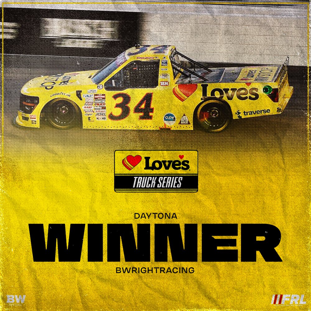 Congrats to <a href="/BWrightRacing/">Brandon Wright</a> on winning the Daytona Trucks race!

🥈 <a href="/WiamWacing/">Liam</a> 
🥉 <a href="/Mooseeeyyy/">Erik</a>