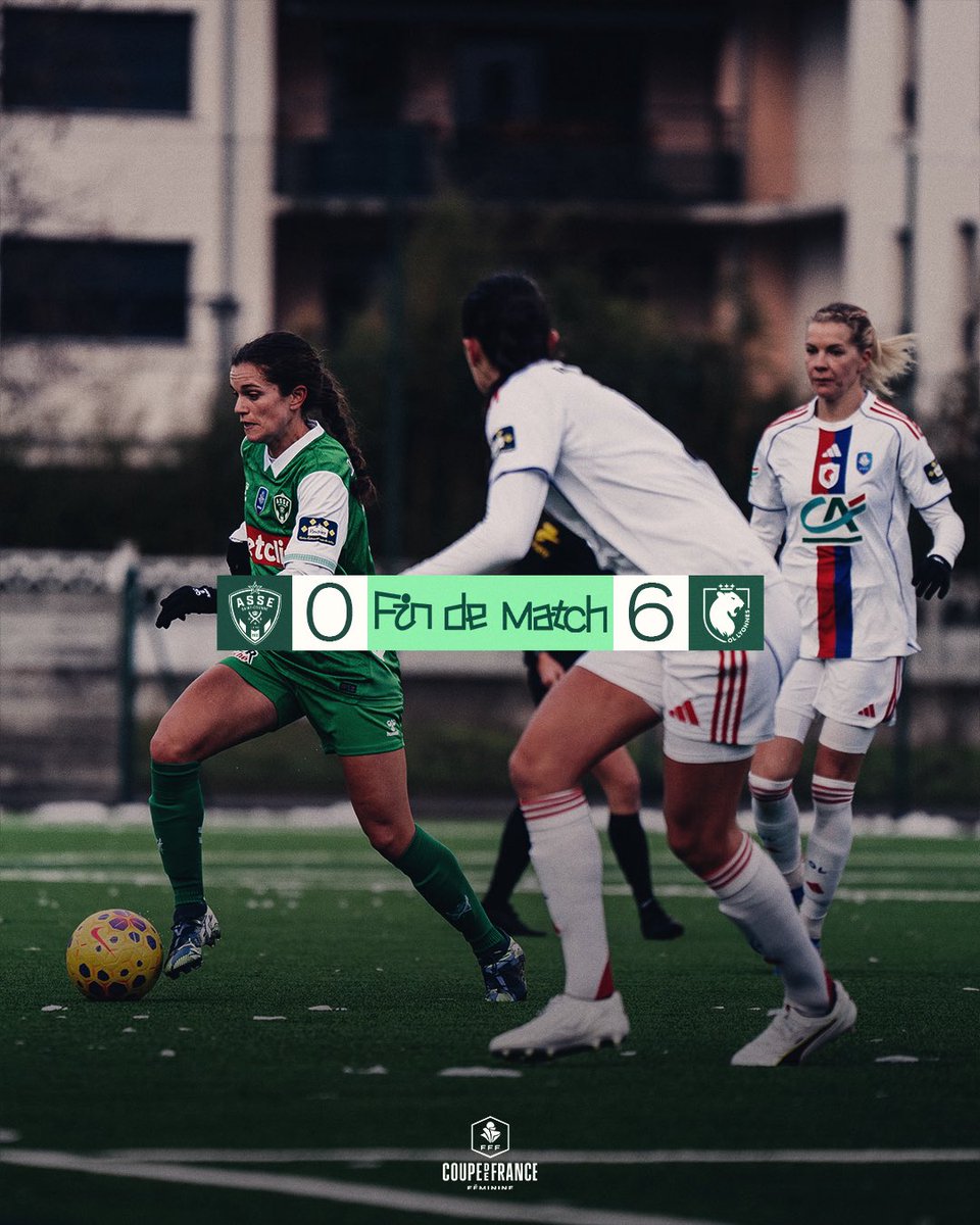⏹️ Pas d’exploit pour les Vertes en Coupe de France (0-6).