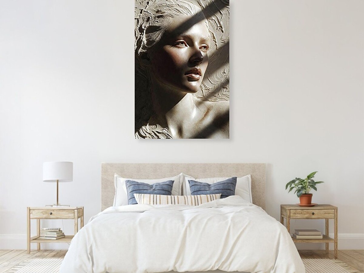 CorbinHenry's tweet photo. Luminous Gaze 
This narrative fine art is ideally suited for luxury residential interiors, high-end spas, or executive waiting areas. Its blend of sculptural form, luminous rendering, and emotional depth makes it a compelling focal point for interior designers. https://t.co/eh47aUQLQ8