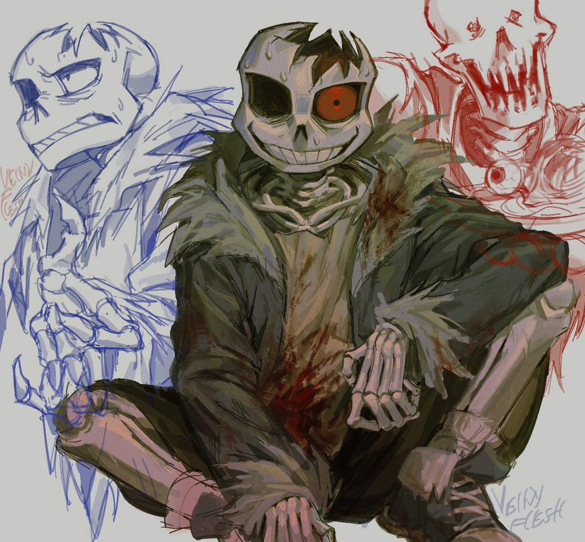 veinyflesh's tweet image. pretend it's halloween ok thank you