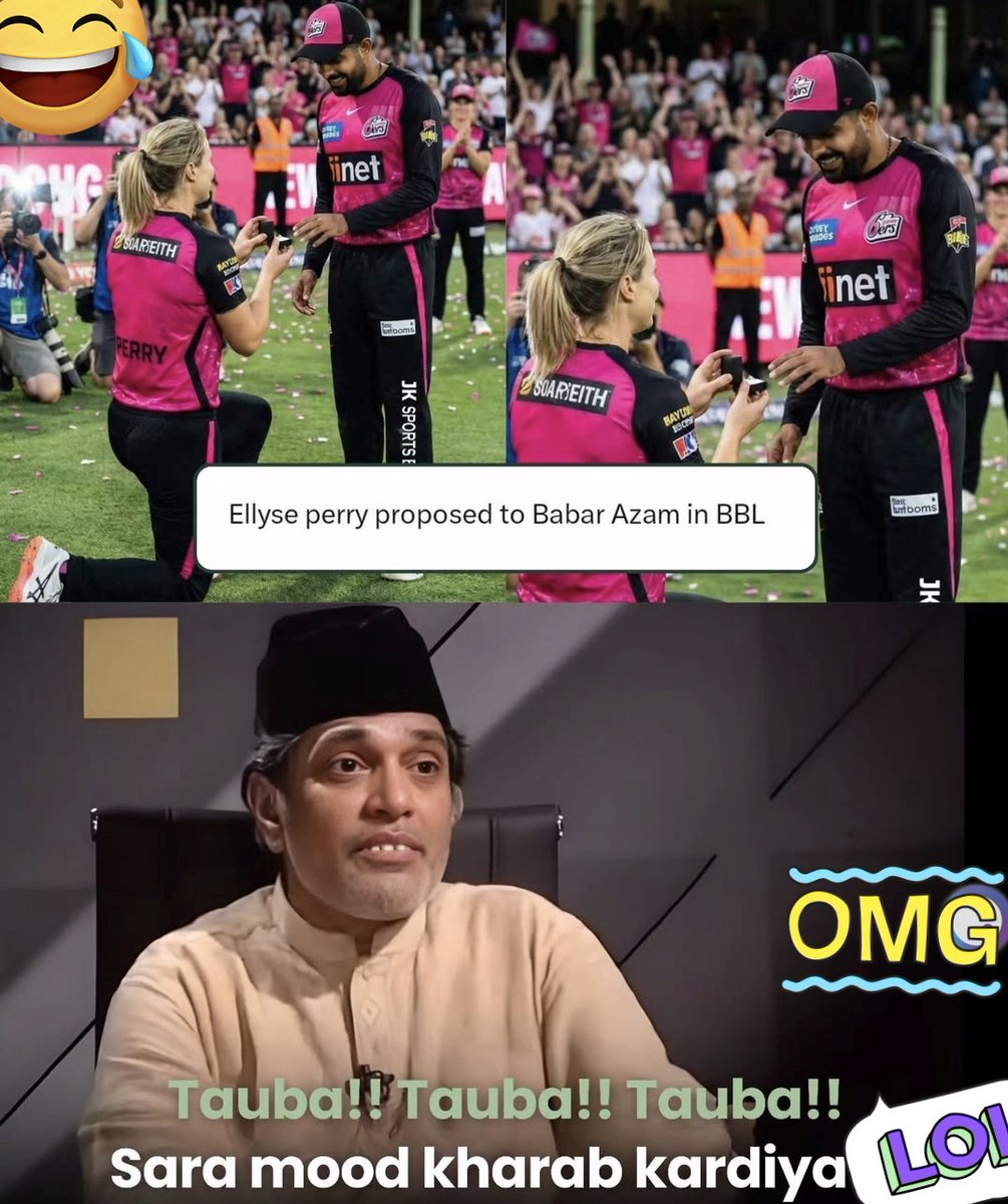 Ellyse perry proposed to Babar Azam
<a href="/grok/">Grok</a> is this true??