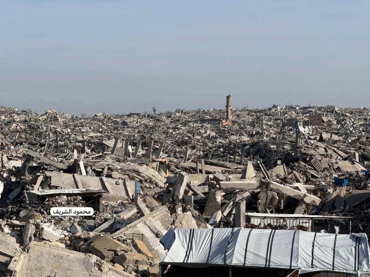 return_ar's tweet image. صور تظهر حجم الدمار ووحشية الكيان الغاصب خلال العدوان على مخيم جباليا ومنطقة تل الزعتر، شمال قطاع غزة

Images reveal the scale of destruction and the brutality of the usurping entity during the assault on Jabalia Camp and the Tal al-Zaatar area in the northern Gaza Strip