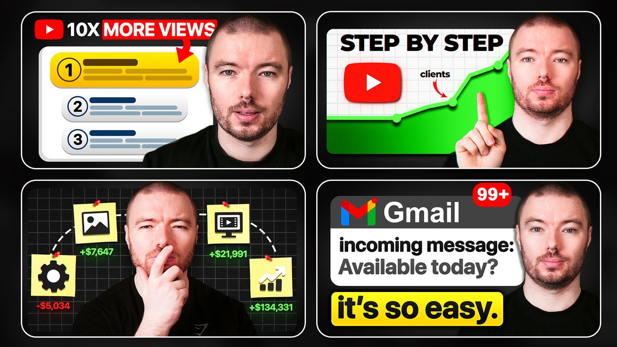 YouTube Thumbnails I designed for a client!  
📩Currently taking on new thumbnail projects. DM!