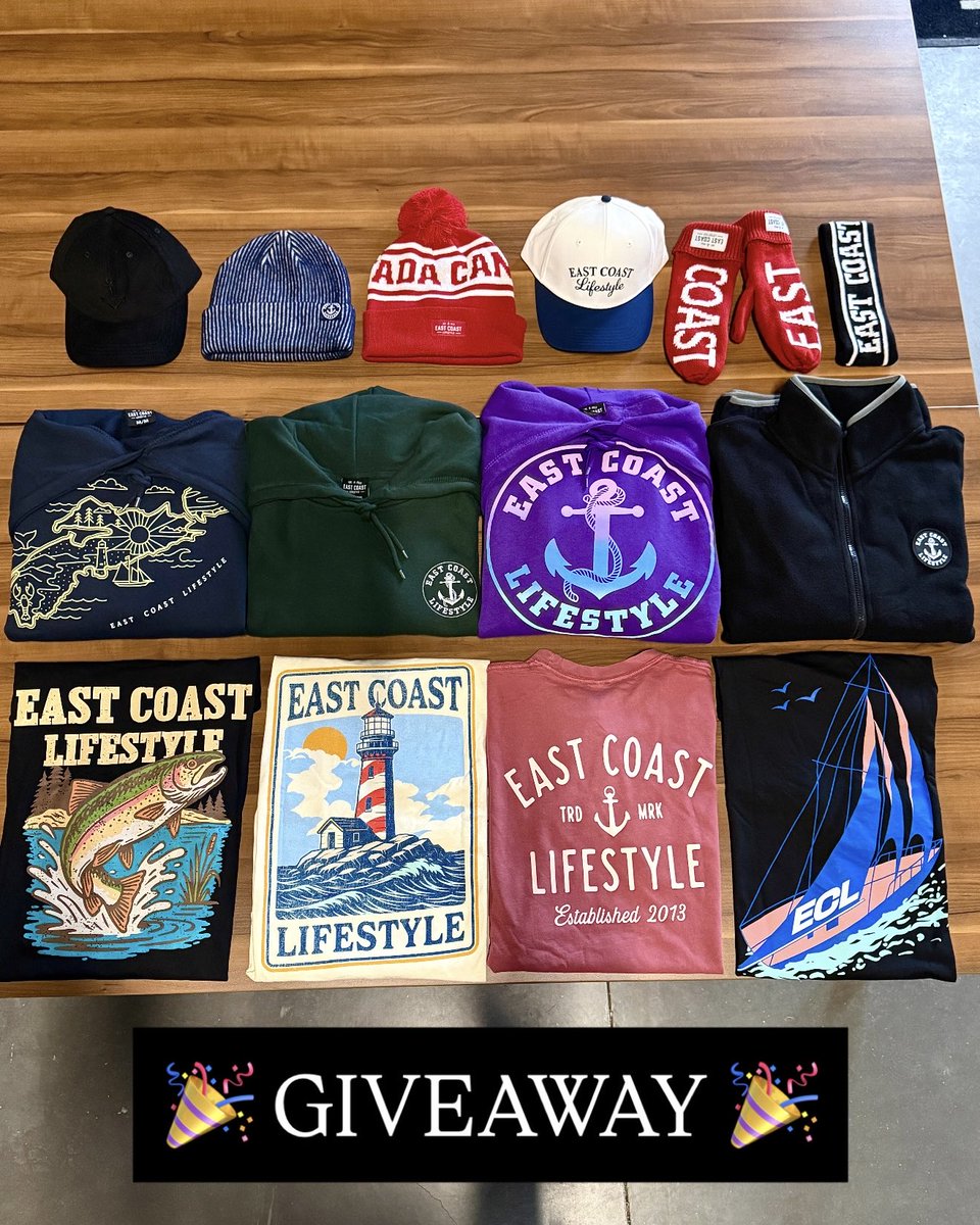 EASTCOASTLIFEST's tweet image. 🎉 GIVEAWAY 🎉 

1️⃣ RETWEET 
2️⃣ Follow Our Page  @EastCoastLifestyle  
3️⃣ Tag 3 Friends 🚨 

The winner will receive the full clothing package above &amp;amp; will be selected and announced on Jan 16th @ 1pm AST. More friends tagged = More chances to win! Make sure you’re following us to…