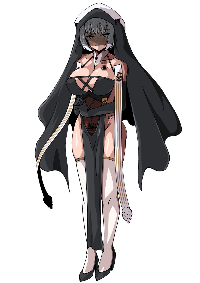 pixivリクエスト:らくがきプラン  その678
内容「Could you draw Kaga from Azur Lane.She has also been captured by the Royal Navy. She has been given to Implacable's Sexual Church and has been trained into a Disciple of the Church.」 