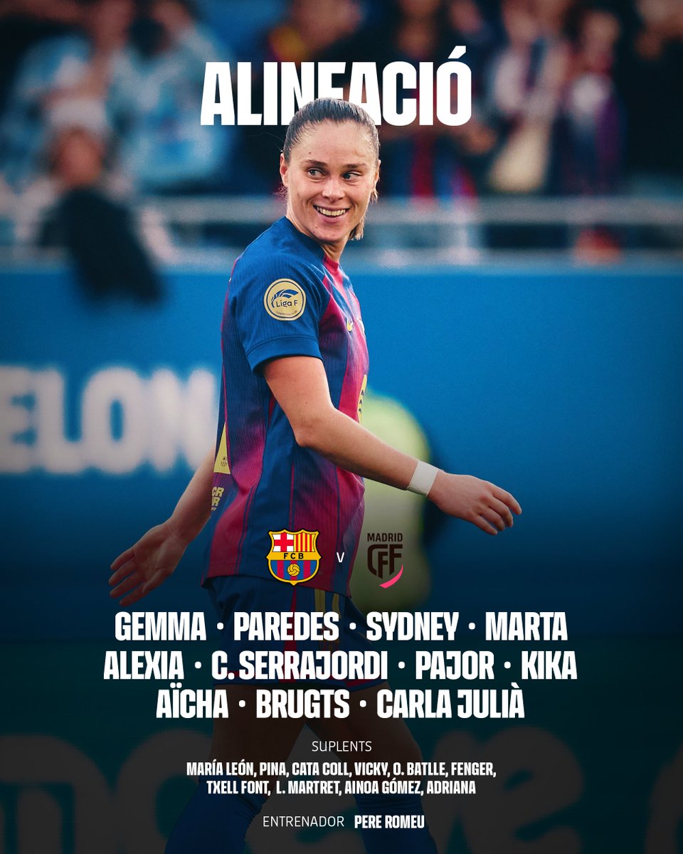 FCBfemeni's tweet image. 🚨 BARÇA XI 🚨