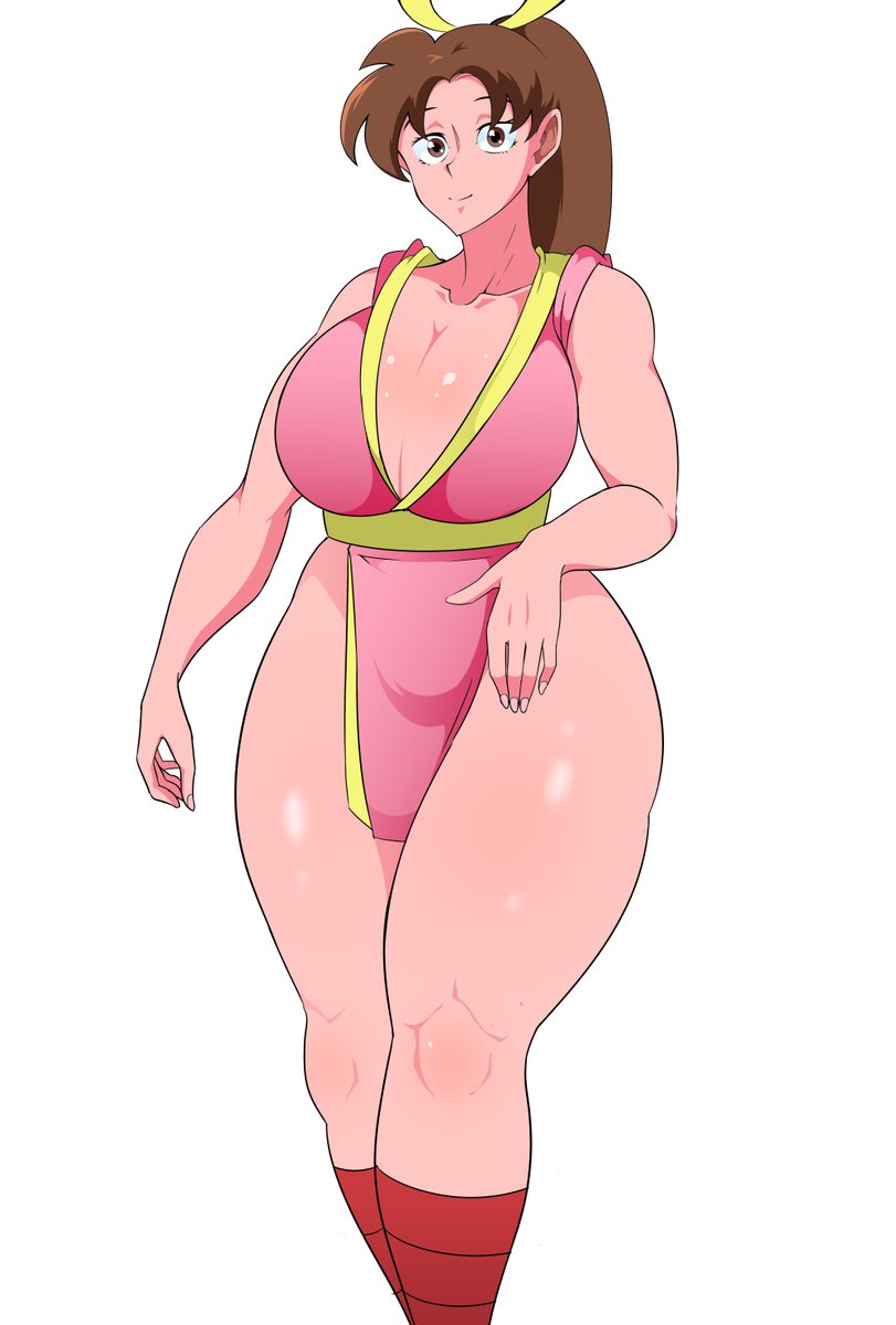 初めてゲームに登場した時の不知火舞さん
当時のずっしり感を再現してみました 