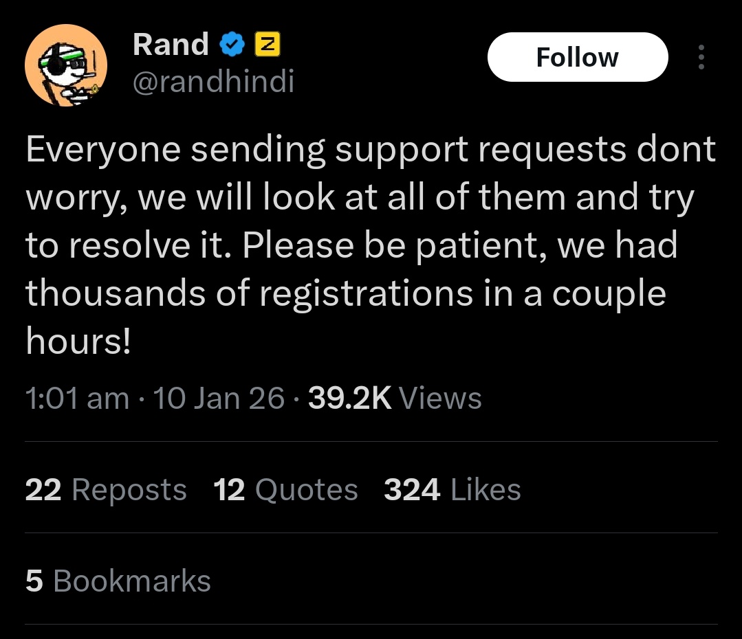 Thorindiaa's tweet photo. Many people are having problems doing KYC. I hope the team will fix it soon.
If you are still unable to do it, please contact support.
I tried once, failed, and my application is still pending.
@zama https://t.co/hrI0JWrwSe