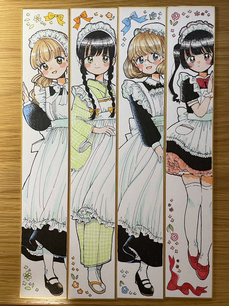 Post by ゆめつきママ🌻コミティア155‗F57a on X: めいどさんズ🎀