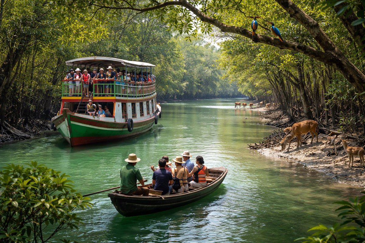 Ecotourism in the #Sundarbans is booming with a surge in winter visitors to UNESCO-listed mangroves, but infrastructure gaps like limited medical services, water, lodging &amp; unsafe jetties pose challenges for sustainable growth.   #ITHC #ITHC2026