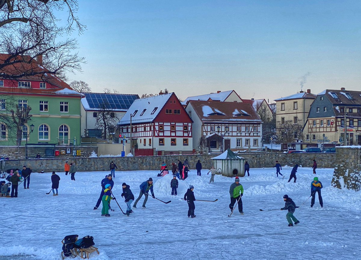 fast ein brueghelsches Winteridyll heute am Schloß Schönfeld in #Dresden #Winter