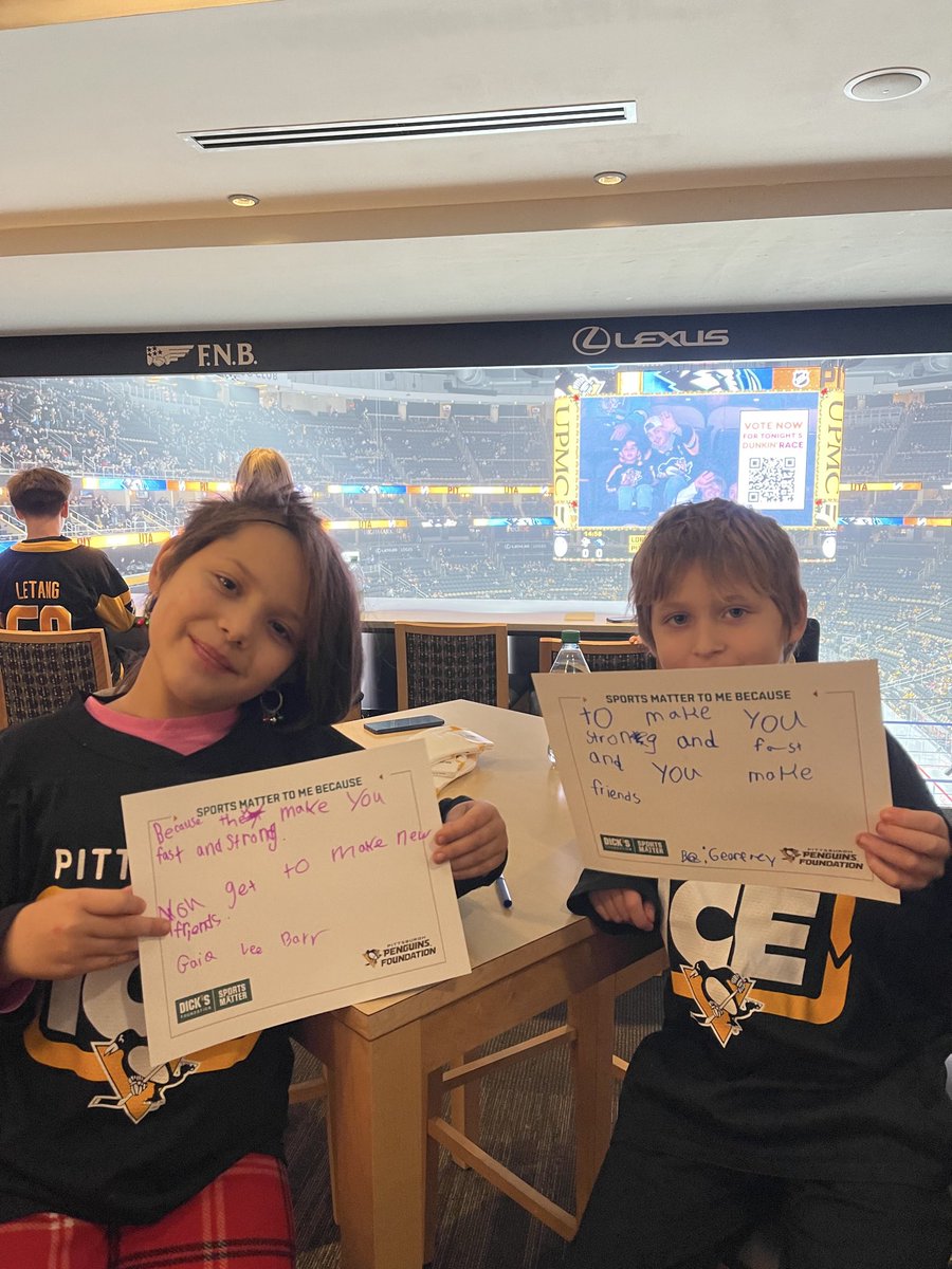 IcePittsburgh's tweet image. Sports create values.
Sports build friendships.
Sports teach teamwork.

In support of the @DICKS Sporting Goods Foundation, here is why #SportsMatter to us 💚