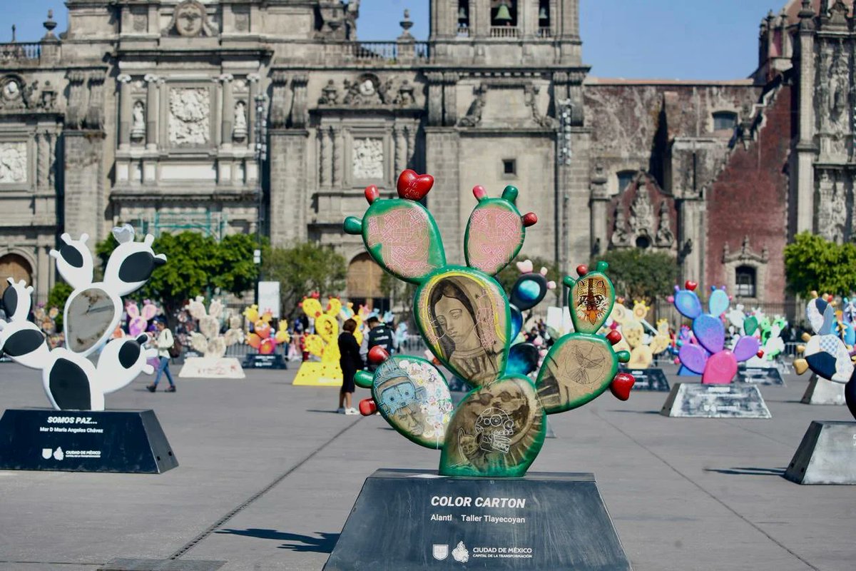 🌵 El Zócalo aloja muestra 'Nopalera en el corazón' de 200 artistas y colectivos

Queremos reivindicar al nopal como elemento identitario, símbolo de México y nuestra ciudad, dijo Clara Brugada, jefa de Gobierno.

La exposición estará abierta al público hasta el 8 de febrero.