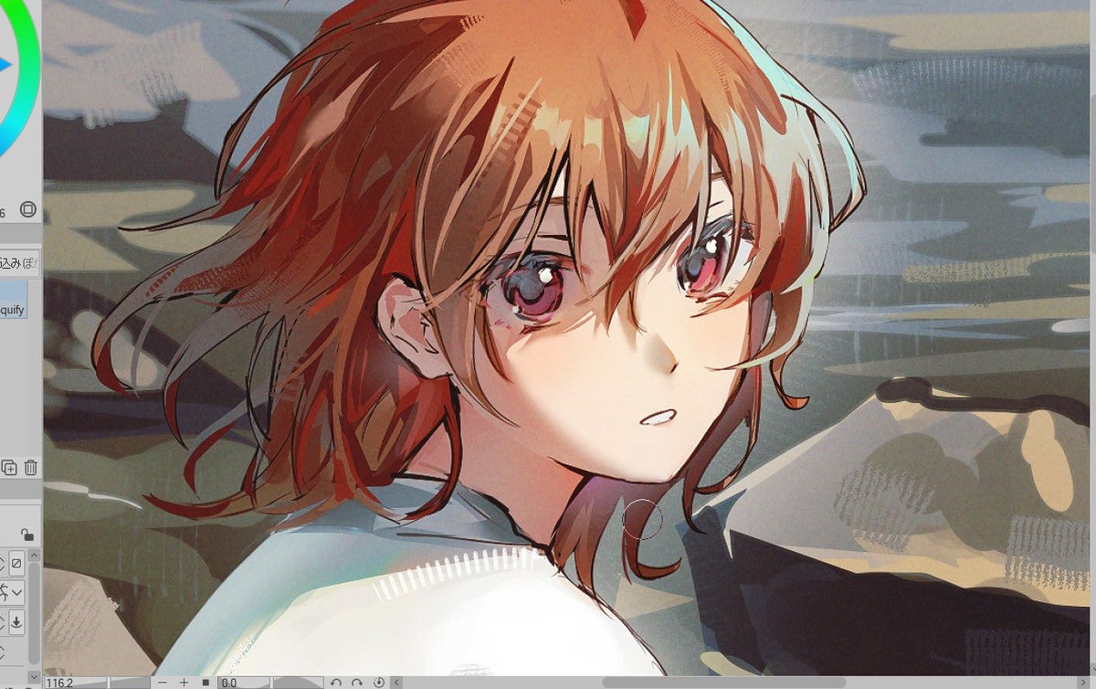 ภาพเต้มมันเห้นทั้งตุว แต่แคปแค่นี้แร้วสวยดี สตัดดีรอบที่ล้าน งงงานตุวเอง วาดรุปไม่เปนเพราะเปี่ยนวิธีวาดทุกปีใหม่(ไม่จิงนะ)