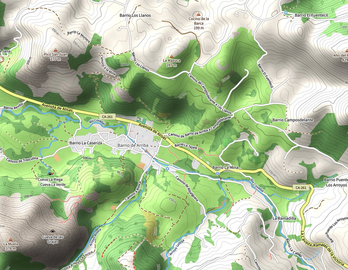 MeteoRiotuerto's tweet photo. La topografía del valle ejerce un forzamiento orográfico,  favoreciendo la canalización del viento y una dirección preferente coincidente con la orientación del valle. https://t.co/tcsUiPKwP7