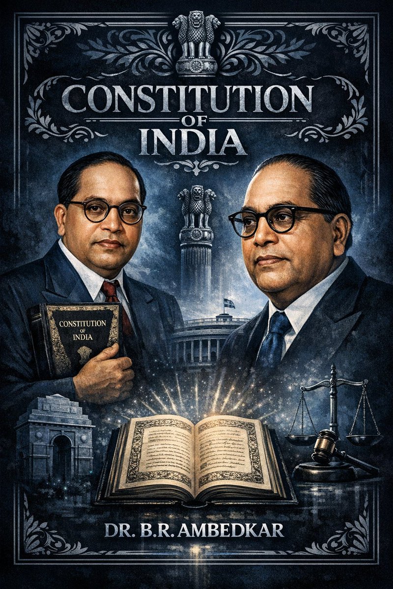 “जिस बच्चे को स्कूल में पानी तक नहीं छूने दिया गया,
वही आगे चलकर भारत को संविधान देता है।
इतिहास यूँ ही नहीं बनता।”🙏🙏

#Ambedkar #Constitution #SocialJustice