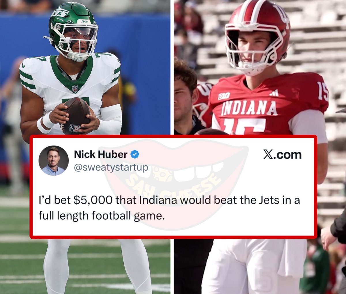 SaycheeseDGTL's tweet image. Indiana could beat the NY Jets? 🤔