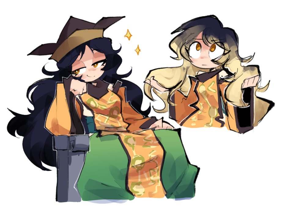 Koimoriya's tweet image. Black hair Okina huh?