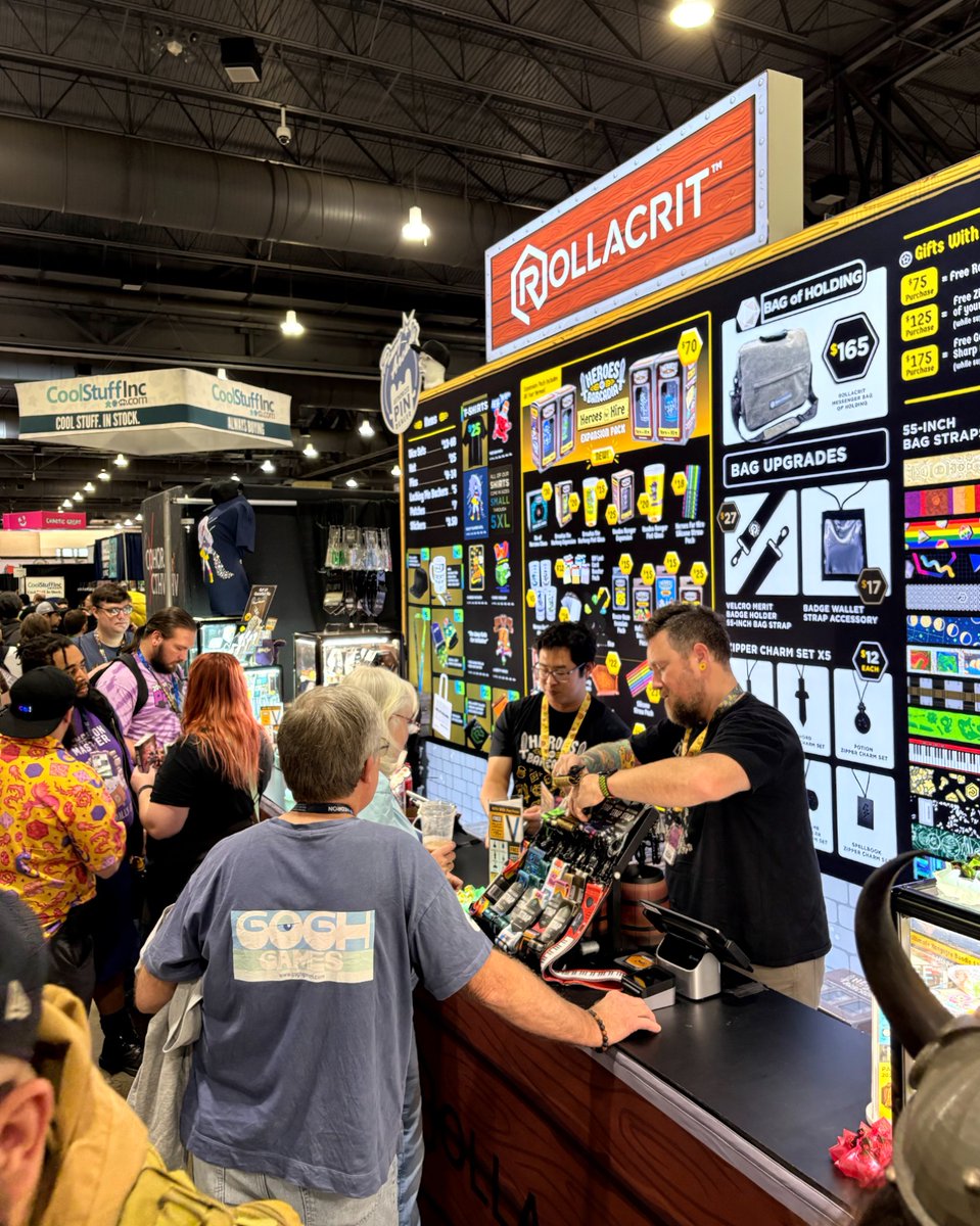 Rollacrit's tweet image. Throwing it back to PAX Unplugged 2025! Can’t wait to get back on the con floor and see everyone again in 2026.

What cons are you attending in 2026?

#paxunplugged #gamingconventions #tabletopgames #tabletopcommunity #gaming