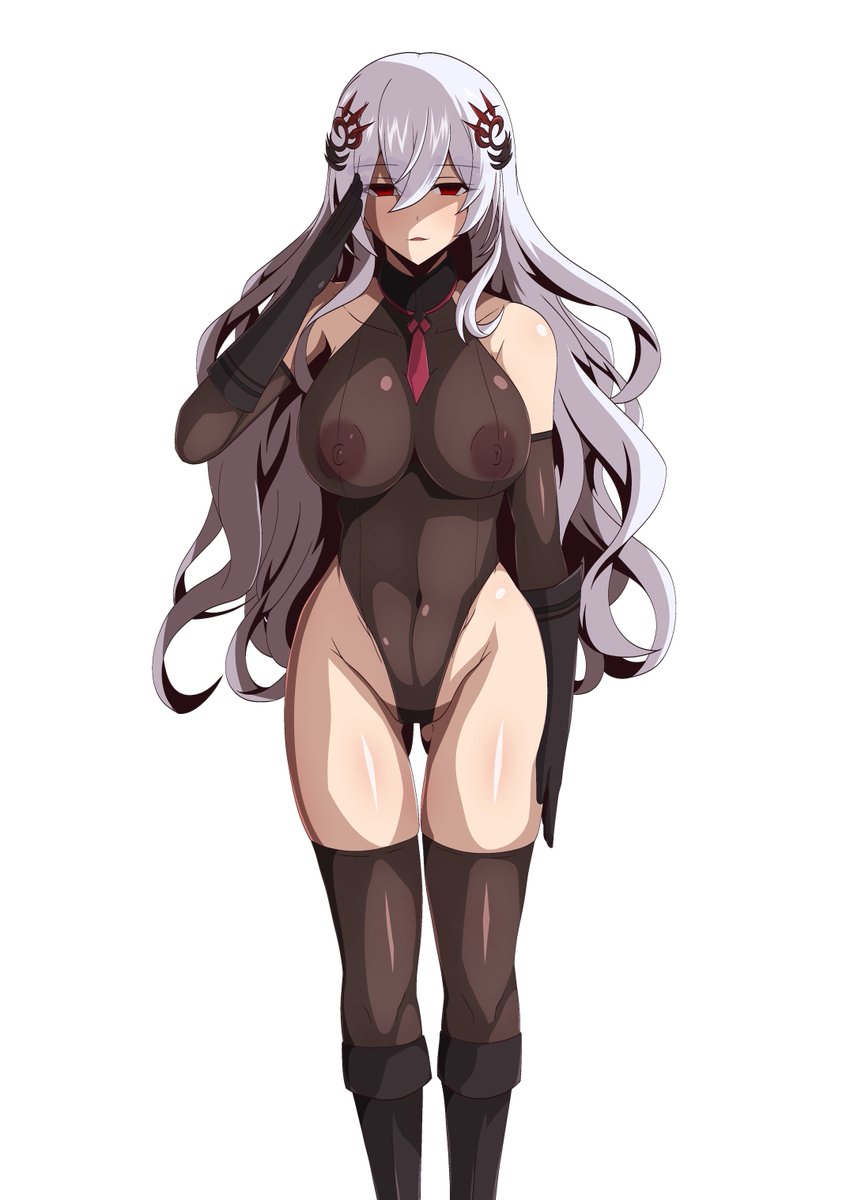 pixivリクエスト:らくがきプラン  その696
内容「グランブルーファンタジーのリリスが洗脳され戦闘員として敬礼している姿を描いて欲しいです」 