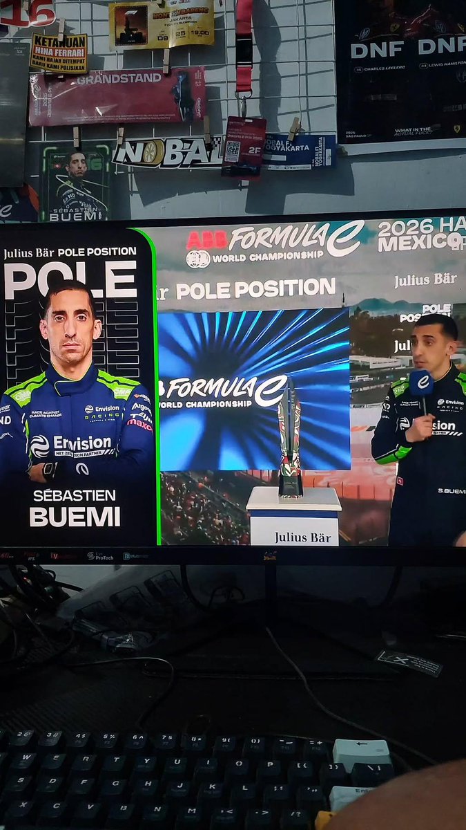 Pole!🔥 <a href="/Sebastien_buemi/">Sébastien Buemi</a>

#MexicoCityEPrix