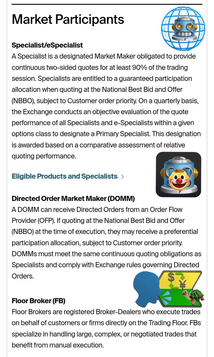 Midnight_In_DC's tweet photo. @MemorialDayPBS @Cambridge_Uni @ClareCollege @ClareChoir @WeLovePets @peta @PetaIndia @PETAUK @TheEFDSS @CroydonVision @londoncouncils @FolkloreSociety @usedgov #DYK⁉️THE OPTIONS @ATT☎️
@TheStreet @Investopedia
FLOOR BROKERS differ from Specialists/eSpecialists & #DOMMs; are registered Brokers/Dealers executing trades on behalf of customers or firms DIRECTLY ON THE TRADING FLOOR
🧾See Market Highlights:
🇺🇸OPTIONS
https://t.co/PqQ5sR87wi https://t.co/wjuqeZf3hG