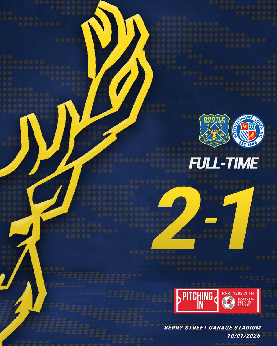 Bootle_FC's tweet image. FT | THREE POINTS TO KICK OFF THE NEW YEAR!

#UpTheBucks 🟡