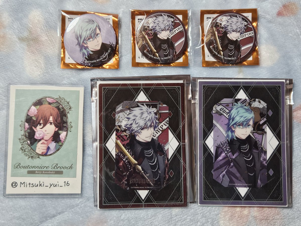 交換】うたプリ TABOO NIGHT XXXX ダブナイ 缶バッジ ビジュアルカード