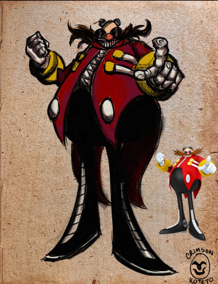 Drew Eggman in the art style I use for <a href="/DontFretGame/">Don't Fret - WISHLIST ON STEAM</a> 's concept art....what do yall think?