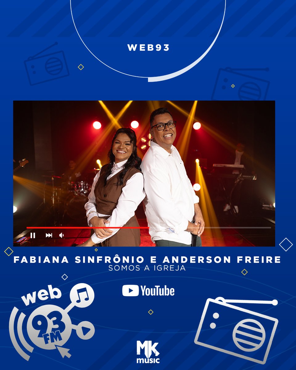 A canção “Somos a Igreja”, de <a href="/fabisinfronioof/">Fabiana Sinfrônio</a> com <a href="/Andersonrfreire/">Anderson Freire</a>, foi destaque no programa #web93, da Rádio 93 FM. Incrível, né? ⁣Assista à programação completa no canal da Rádio no YouTube.

🎧 gospel.mk/playlistweb93

#Web93 ⁣#SomosAIgreja #FabianaSinfronio #AndersonFreire