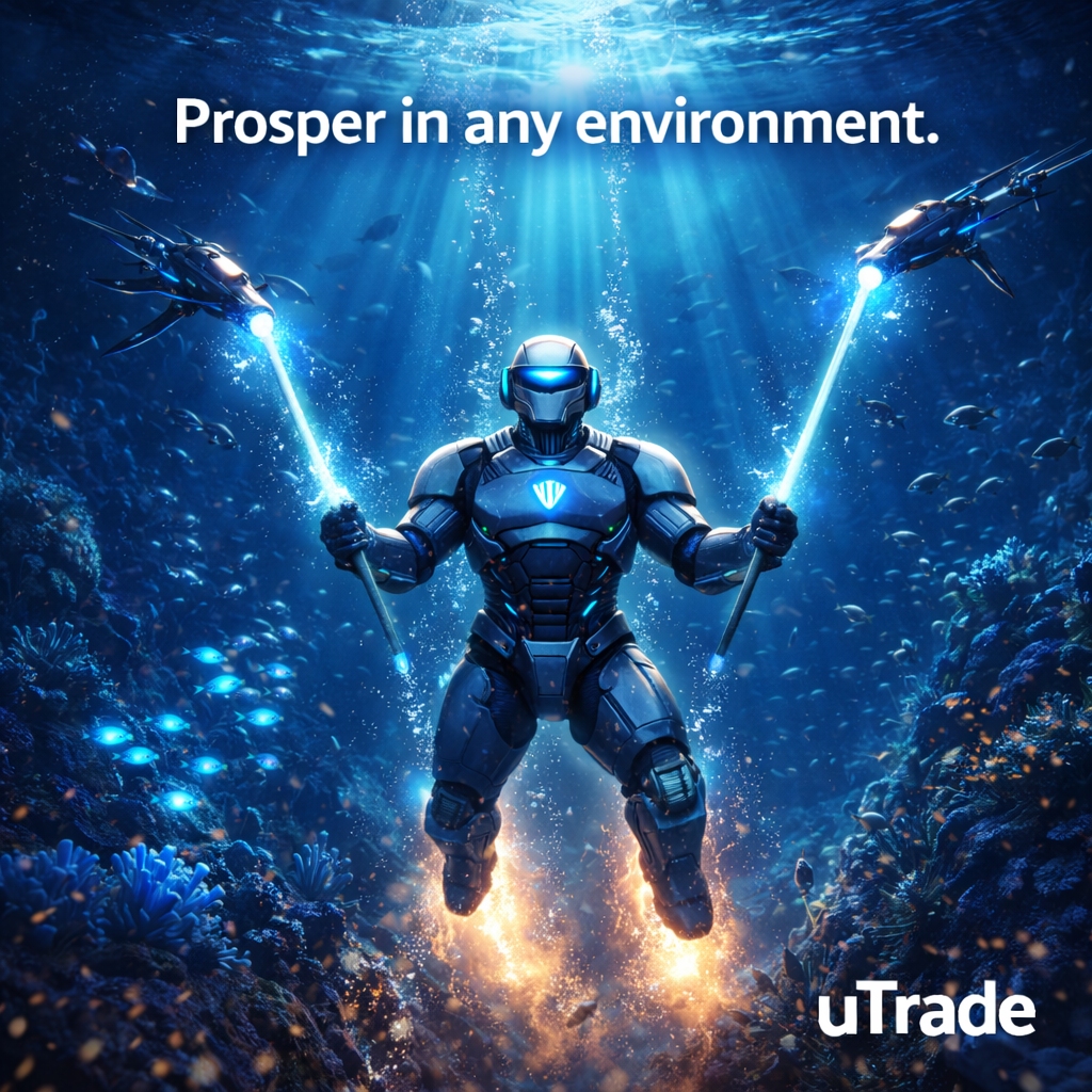 Prosper in any environment.

Markets change. Conditions shift.
Trends rise and fall like tides — but traders who adapt don’t drown, they advance.

Success isn’t about waiting for perfect conditions. It’s about learning to move with whatever the market becomes.
With uTrade, you