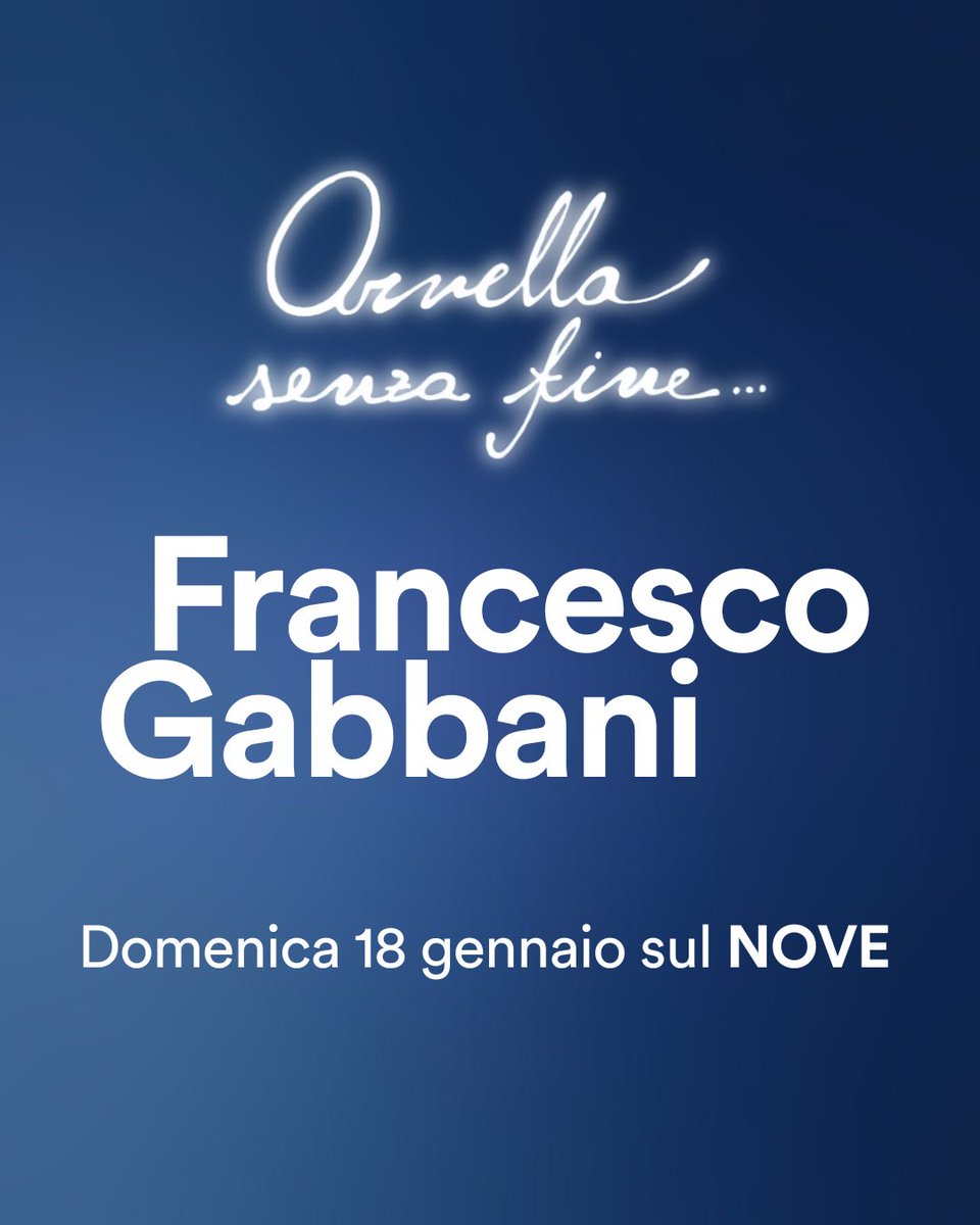 chetempochefa's tweet photo. Nella serata speciale #OrnellaSenzaFine sarà con noi @frankgabbani ❤️

Vi aspettiamo domenica 18 gennaio in prima serata sul Nove. https://t.co/ceXIXROf33