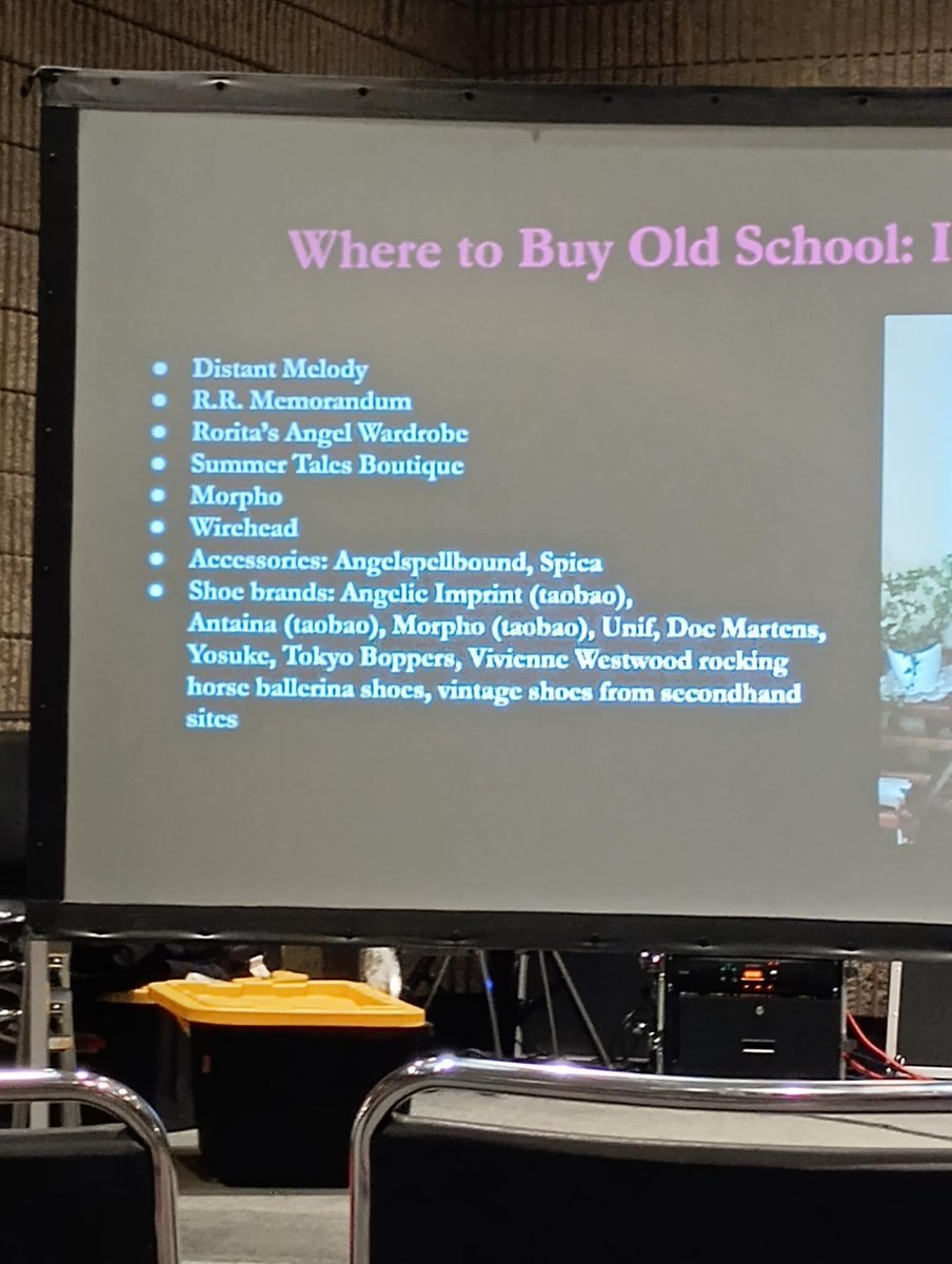 MrKabukiMask's tweet photo. @menmakii Went to a con panel last month about old school lolita fashion, and the panelist was super knowledgeable. She’s been wearing the fashion and discussing it online for a number of years now. Please have some pictures I took from her very informed PowerPoint! https://t.co/ML3vtVE4Sg