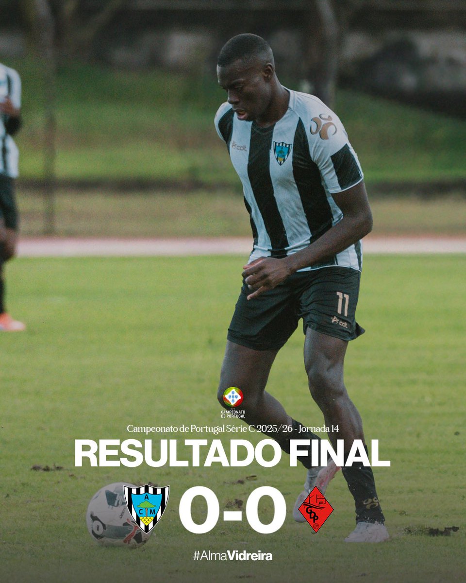 ⏱️ 90’ Final do Jogo: Um nulo no marcador e separação de pontos no clássico distrital frente ao GD Peniche

➡️ #ACMarinhense 0-0 GD Peniche
🏆 Campeonato de Portugal Série C - 14ª Jornada

#AlmaVidreira