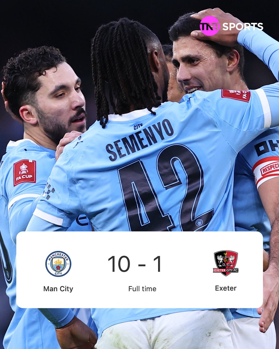 Man City are the first English top-flight side to score 10+ goals in a match since 1986 🤯