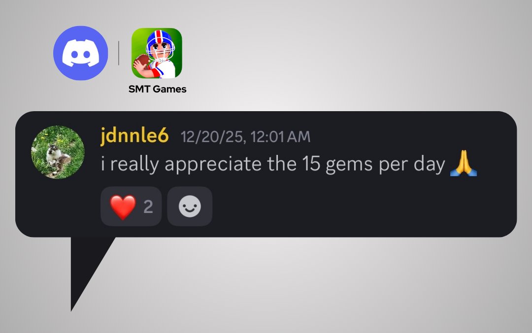 supertinyftball's tweet photo. 💎👇 Don't forget to take advantage of your 15 free gems a day! 

Stack them up and unlock limited-edition uniforms and stadiums to deck out for playoffs! https://t.co/evJ5qB3JMY