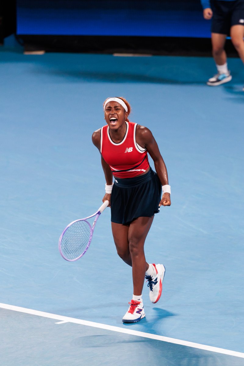CocoGauff's tweet image. gave it my all today… thank you for the support. Always an honor to compete in this event and for a team❤️ we’ll do better next time ! #TeamUSA