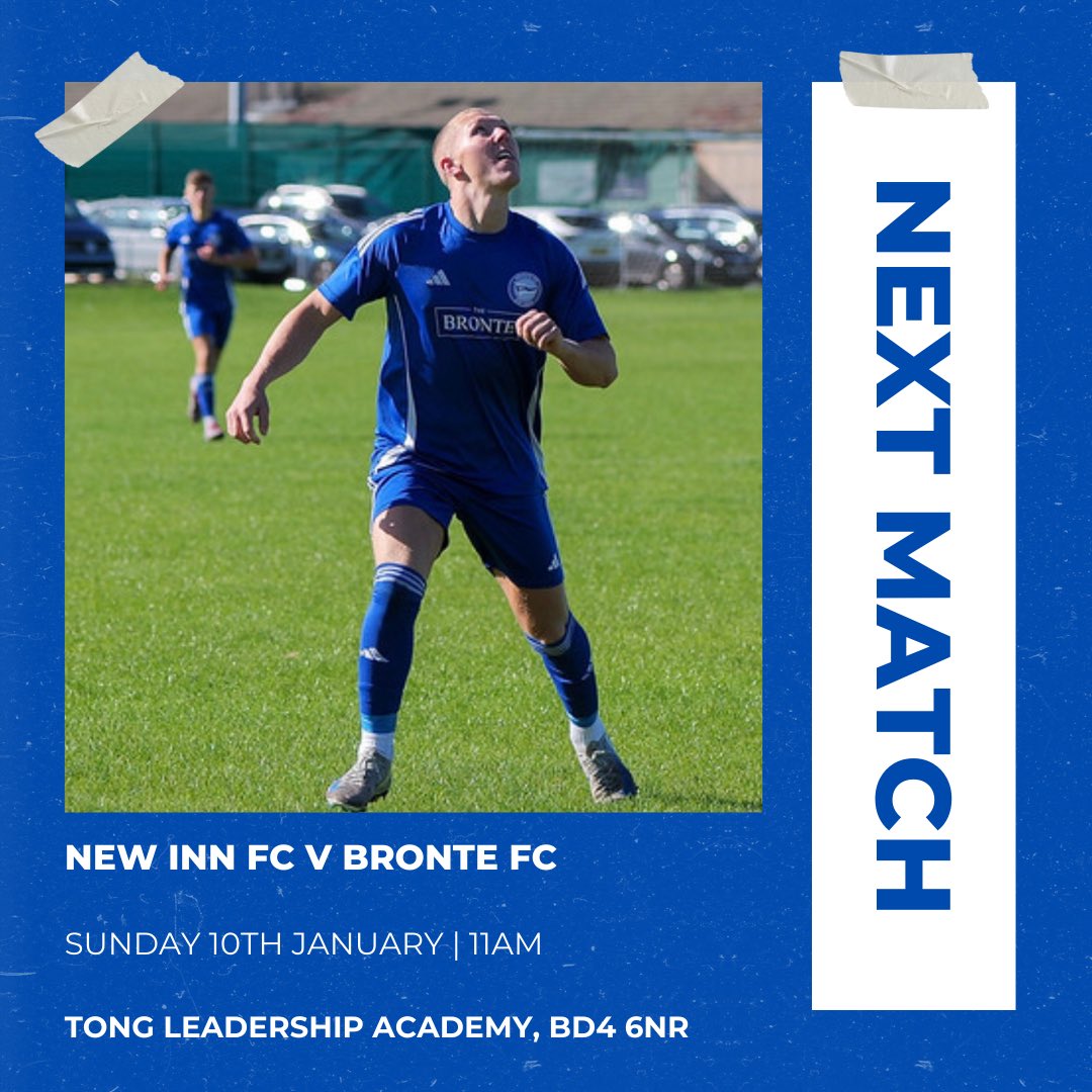 We’ll try again❄️

CUP FIXTURE

📆Sunday 10th January 
🏆County Cup
🆚New Inn FC
⏰11am
📍Tong Leadership Academy 

Get down and support!💙