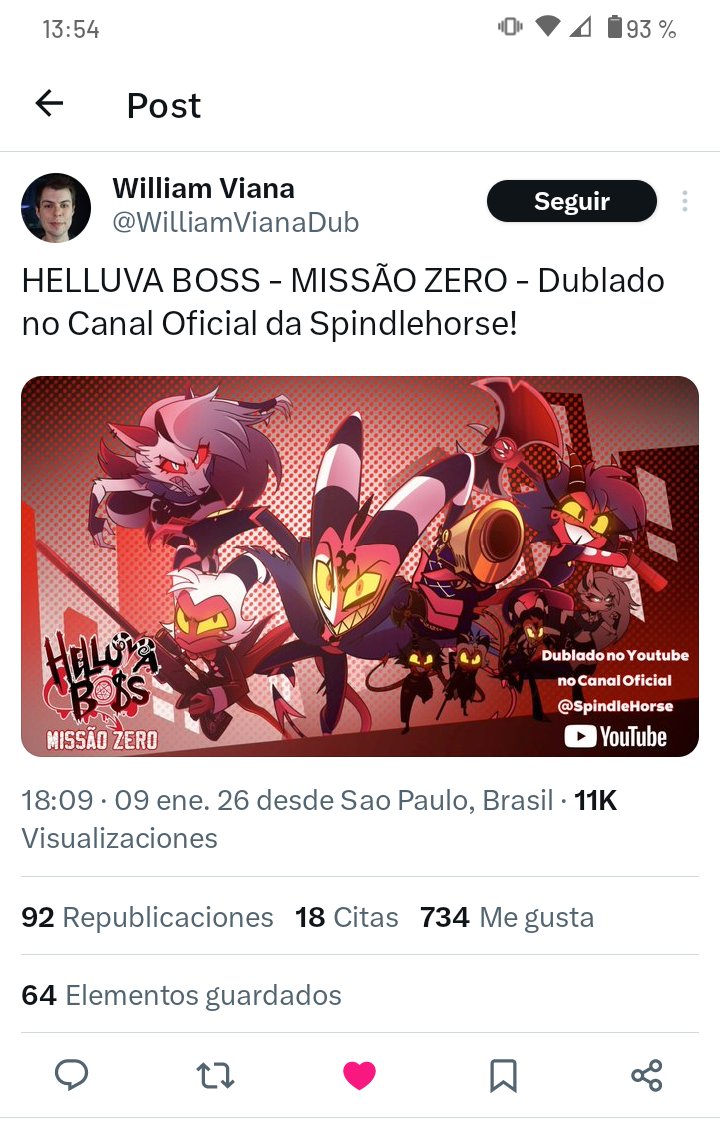 OoCHellaverse's tweet photo. Y para qué vean qué no estoy mintiendo la información respecto al doblaje del portugués de Brasil la saqué de un actor de voz brasileño y del equivalente en portugués de world dubbing news 😉 #MissionZero
-🦄 https://t.co/Wf4aZ3bf4k