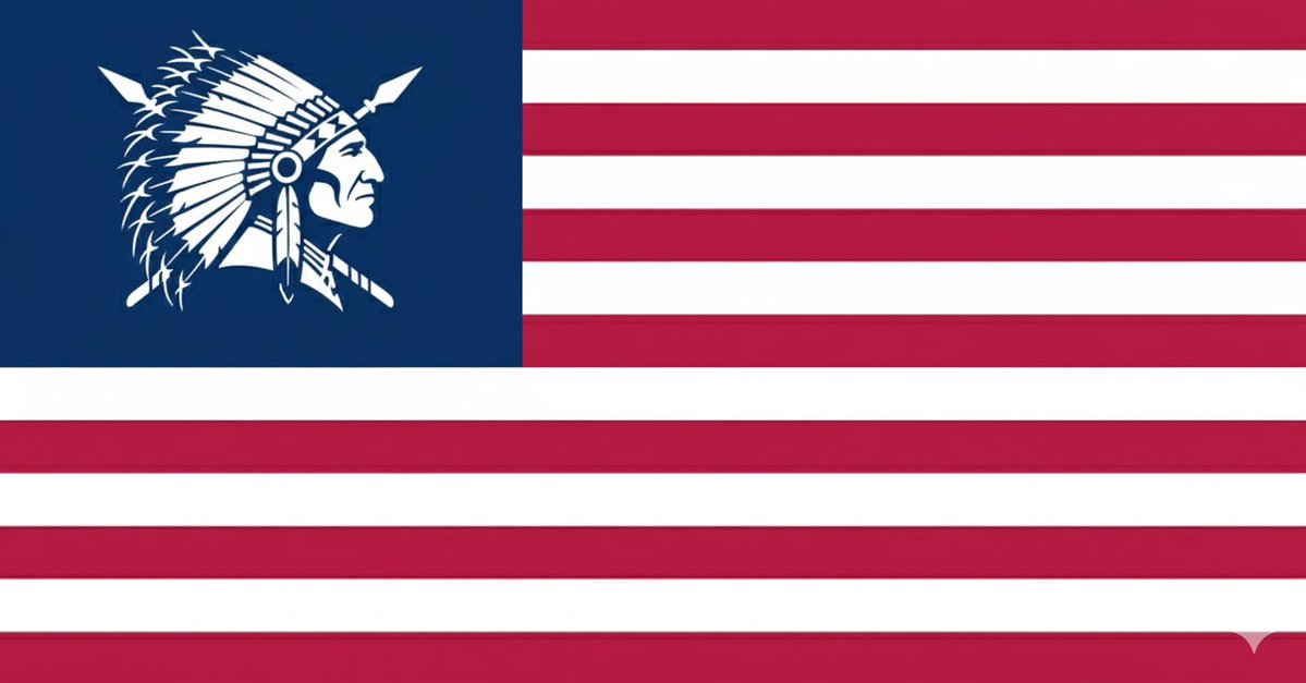 Mojtahed_najran's tweet image. علم امريكا الجديد ، اصحاب الارض.