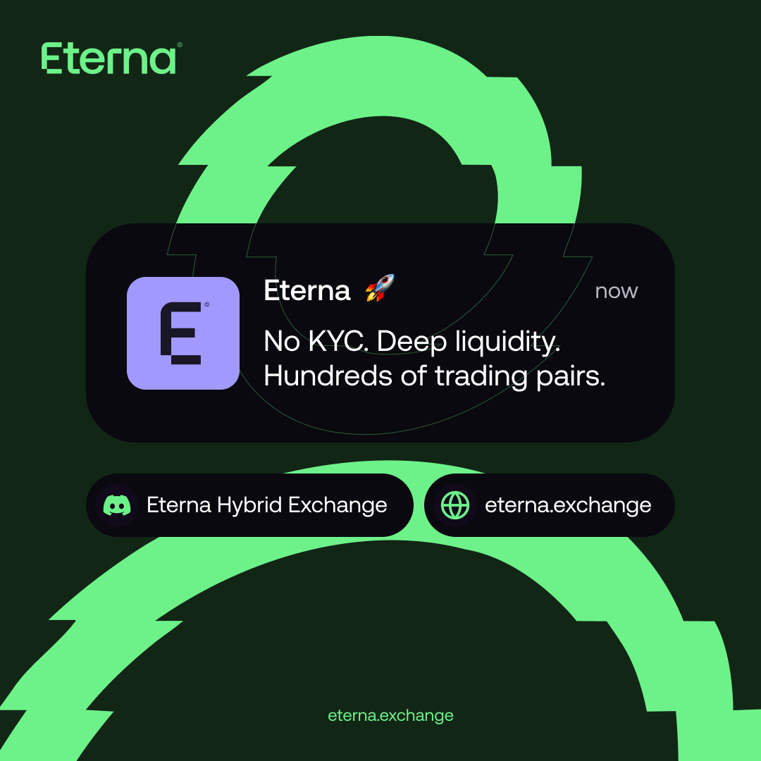 Eterna Hybrid Exchange tweet media